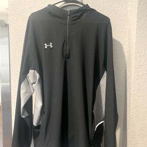 Quarter Zip hooded pullover